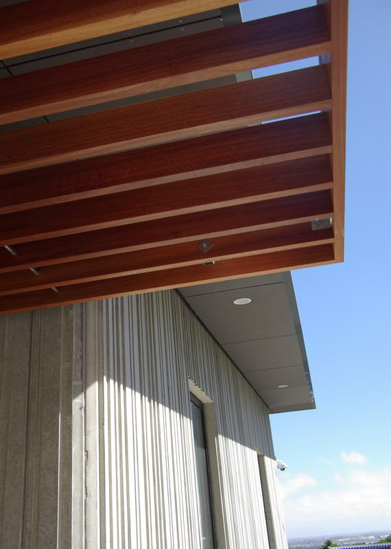 ArchitectureLab NZTA_Lyttelton Tunnel Control Building wood wrap detail